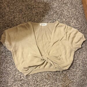 Glassons Women's Tan Knitted Top